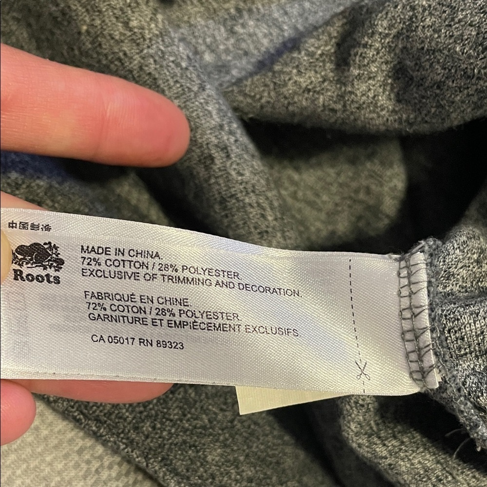 Roots Heather Gray Hooded Sweater for Women xsmall - Picture 10 of 11